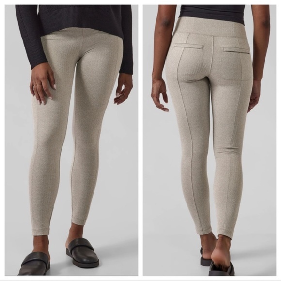 Athleta Delancey Herringbone Tights - Excellent Condition Size Large - Picture 1 of 7